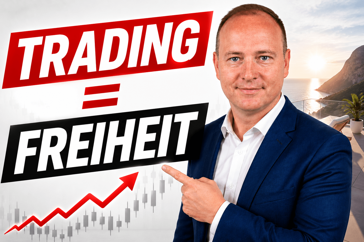 Trader arbeitet konzentriert an mehreren Charts und entwickelt Schritt für Schritt mehr Freiheit durch kontinuierliches Lernen und eine starke Trading-Community.